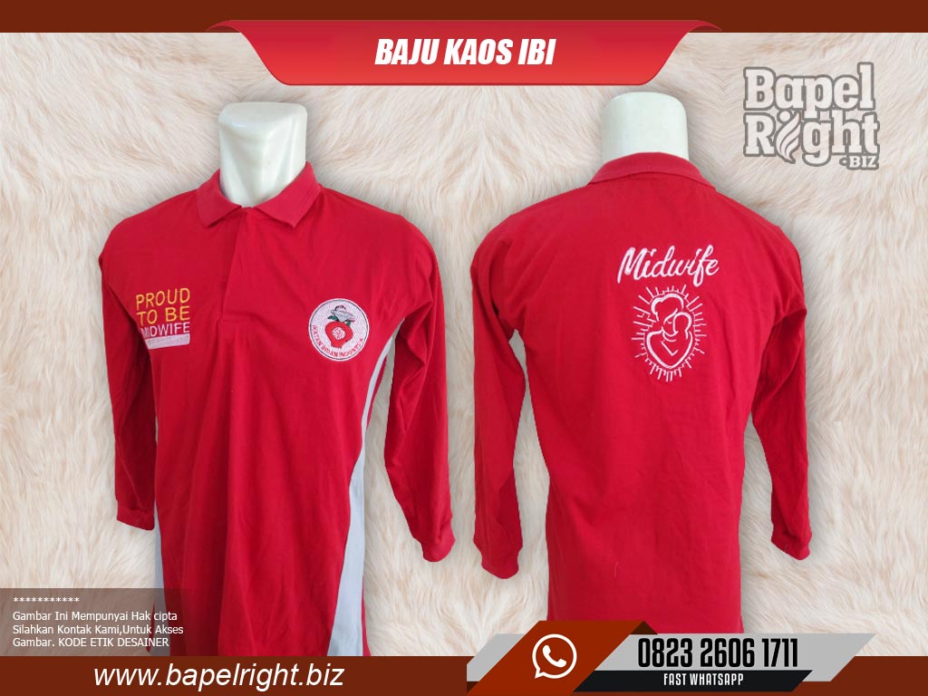 Kaos Kerah Lengan Panjang Kombinasi